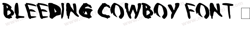 bleeding cowboy font字体转换